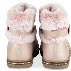 Bottines ROSE Fille Motif Uni Fermeture éclair