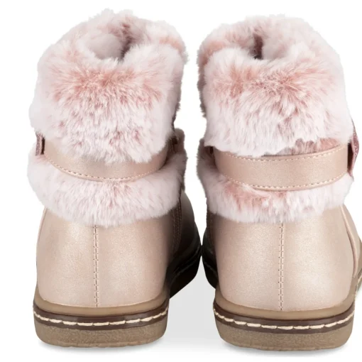 Bottines ROSE Fille Motif Uni Fermeture éclair