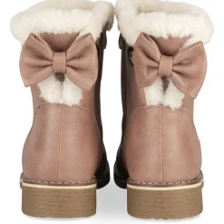 Bottines ROSE Fille Motif Uni Fermeture éclair