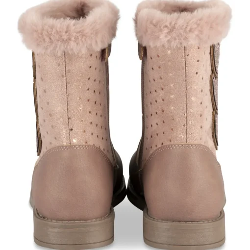 Bottines ROSE Fille Motif A Pois Fermeture éclair
