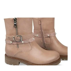 Bottines ROSE Fille Motif Uni Fermeture éclair