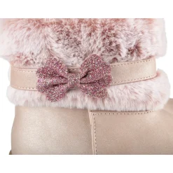 Bottines ROSE Fille Motif Uni Fermeture éclair