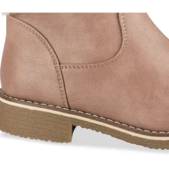 Bottines ROSE Fille Motif Uni Fermeture éclair