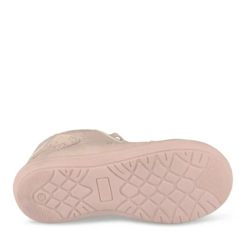 Bottines ROSE Fille Motif Paillettes Lacets