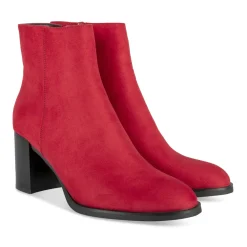Bottines ROUGE Femme Motif Uni A Enfiler