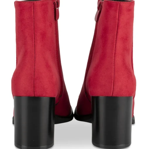 Bottines ROUGE Femme Motif Uni A Enfiler