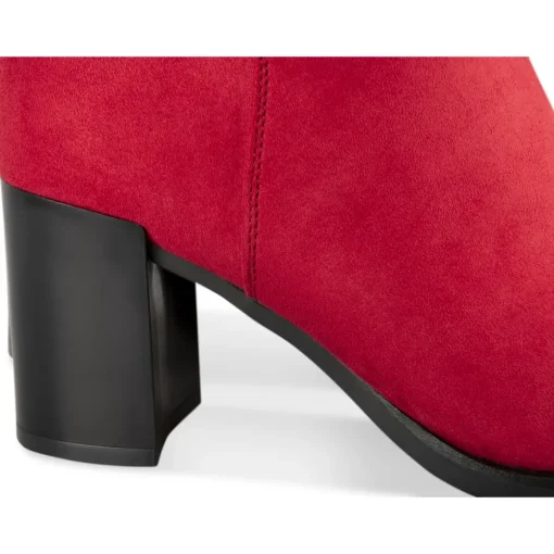 Bottines ROUGE Femme Motif Uni A Enfiler
