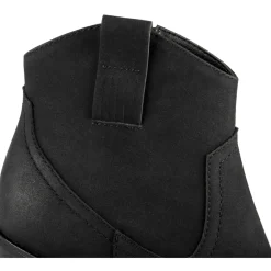 Bottines Santiag NOIR Femme Motif Uni Fermeture éclair
