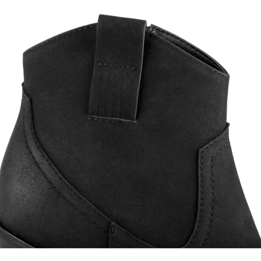 Bottines Santiag NOIR Femme Motif Uni Fermeture éclair