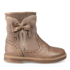 Bottines TAUPE Fille CUIR Fermeture éclair