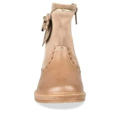 Bottines TAUPE Fille CUIR Fermeture éclair