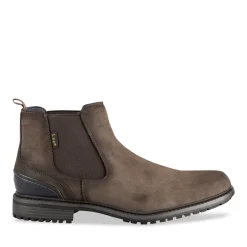 Bottines TAUPE Homme Motif Uni A Enfiler