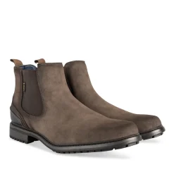 Bottines TAUPE Homme Motif Uni A Enfiler
