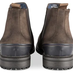 Bottines TAUPE Homme Motif Uni A Enfiler