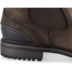 Bottines TAUPE Homme Motif Uni A Enfiler
