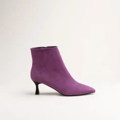 Bottines VIOLET Femme CUIR Motif Uni Fermeture éclair