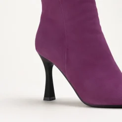Bottines VIOLET Femme CUIR Motif Uni Fermeture éclair