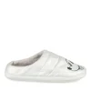 Chaussons ARGENT Femme Motif Uni A Enfiler