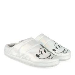 Chaussons ARGENT Femme Motif Uni A Enfiler