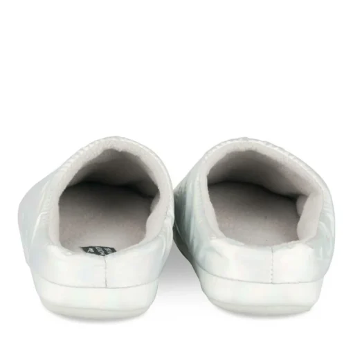 Chaussons ARGENT Femme Motif Uni A Enfiler