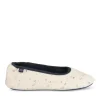 Chaussons Ballerine BEIGE Femme Motif Uni A Enfiler