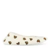 Chaussons Ballerine BEIGE Femme Motif Animal A Enfiler