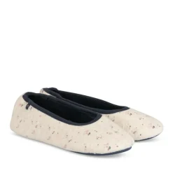 Chaussons Ballerine BEIGE Femme Motif Uni A Enfiler