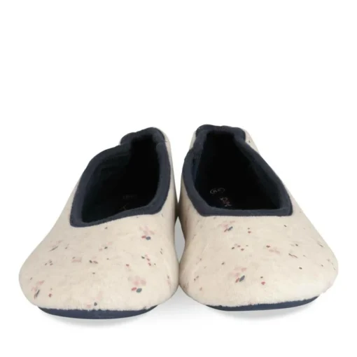 Chaussons Ballerine BEIGE Femme Motif Uni A Enfiler