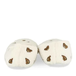 Chaussons Ballerine BEIGE Femme Motif Animal A Enfiler
