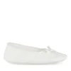Chaussons Ballerine BLANC Femme Motif Uni A Enfiler