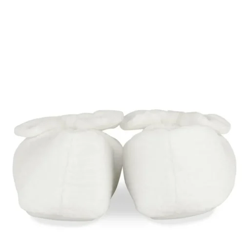 Chaussons Ballerine BLANC Femme Motif Uni A Enfiler