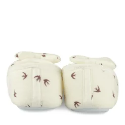 Chaussons Ballerine BLANC Femme Motif Animal A Enfiler