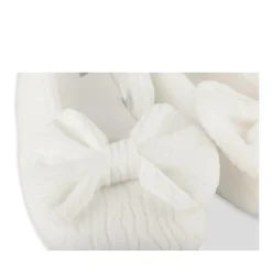 Chaussons Ballerine BLANC Femme Motif Uni A Enfiler