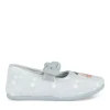 Chaussons Ballerine BLEU Fille Motif Uni Elastique