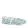 Chaussons Ballerine BLEU Fille Motif Animal A Enfiler