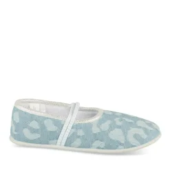 Chaussons Ballerine BLEU Fille Motif Animal A Enfiler