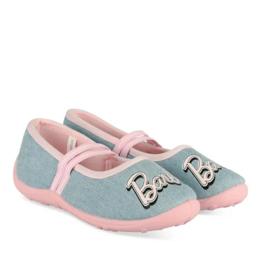 Chaussons Ballerine BLEU Fille Motif Uni A Enfiler