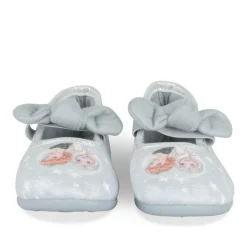 Chaussons Ballerine BLEU Fille Motif Uni Elastique