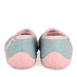 Chaussons Ballerine BLEU Fille Motif Uni A Enfiler