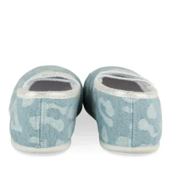 Chaussons Ballerine BLEU Fille Motif Animal A Enfiler