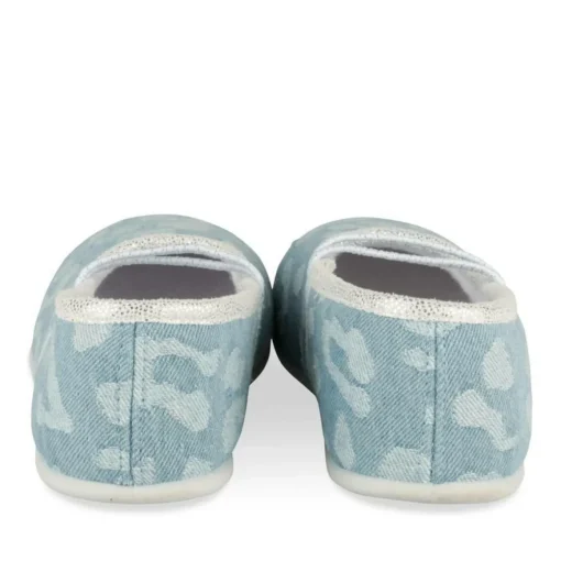 Chaussons Ballerine BLEU Fille Motif Animal A Enfiler