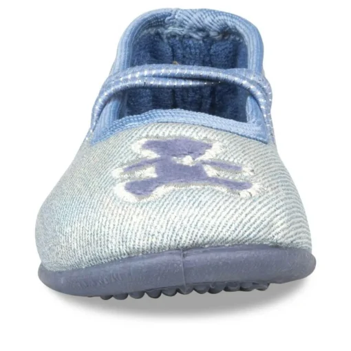 Chaussons Ballerine BLEU Fille Elastique