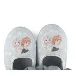 Chaussons Ballerine BLEU Fille Motif Uni Elastique