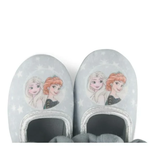 Chaussons Ballerine BLEU Fille Motif Uni Elastique
