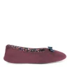 Chaussons Ballerine BORDEAUX Femme Motif Uni A Enfiler