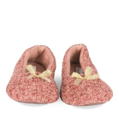 Chaussons Ballerine BORDEAUX Femme Motif Uni A Enfiler