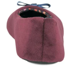 Chaussons Ballerine BORDEAUX Femme Motif Uni A Enfiler