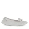 Chaussons Ballerine GRIS Femme Motif Uni A Enfiler