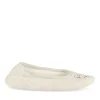 Chaussons Ballerine GRIS Femme Motif Uni A Enfiler
