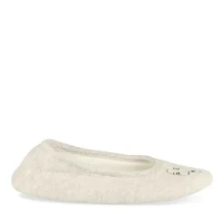 Chaussons Ballerine GRIS Femme Motif Uni A Enfiler